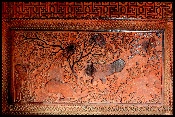 A lower panel of the wall of Turkish's Sultana House @ Fatehpur Sikri