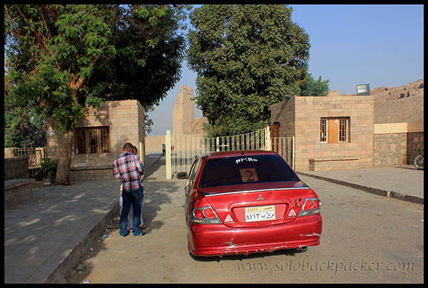 Our Hired Car at Kom Ombo Temple
