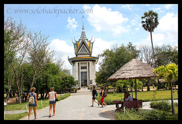 Memorial Stupa inside the Killing Fields, Phnom Penh