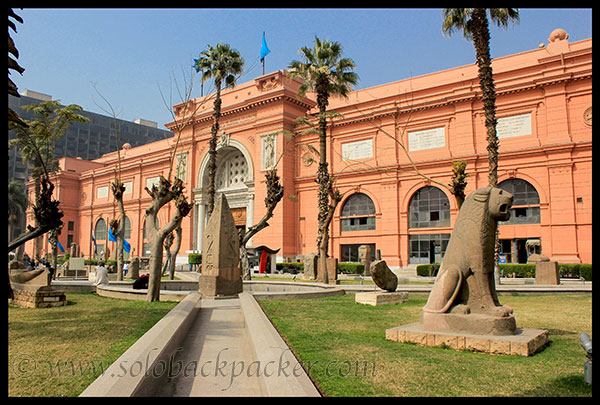 Egyptian Museum adjacent to Tahrir Square