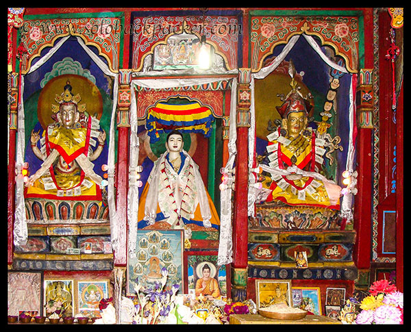 Inside Buddhist Temple at Kalpa