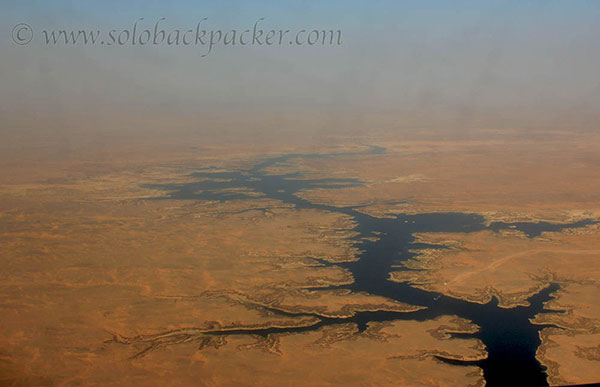 Mighty Nile as viewed from the plane window en-route to Aswan