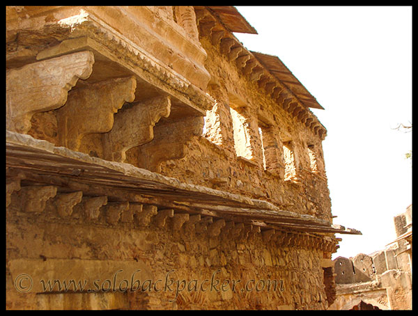 Ruins of a building inside the fort