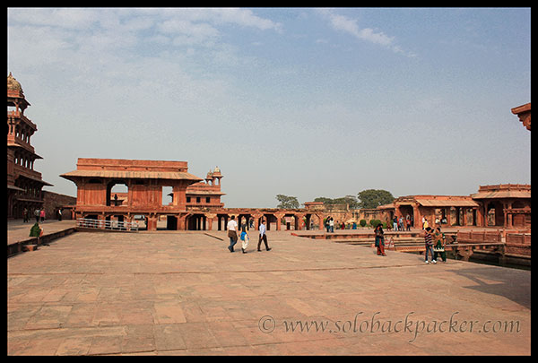 Vast expanse of Royal Enclosure @ Fatehpur Sikri