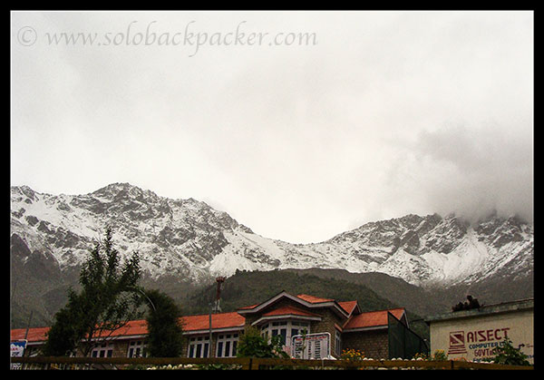 Snow Covered Mountains in Sangla Valley