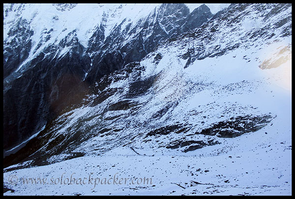 View beyond Junargali Pass