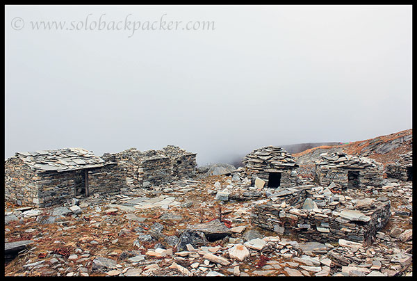 Abandoned Stone Huts Near Bhagwabusa