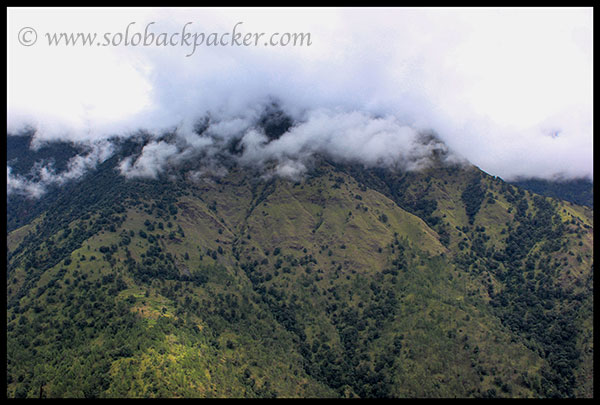 View of the hills