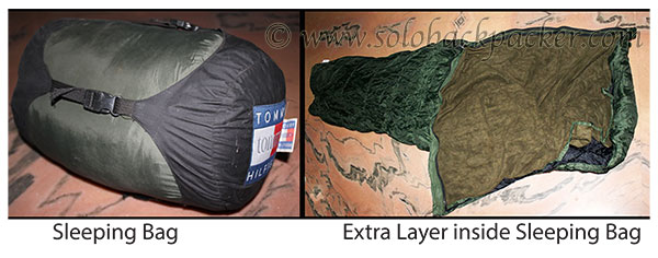 Sleeping Bag with an Extra Layer