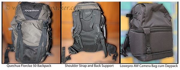 Backpack and Camera Bag 