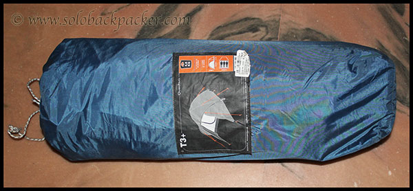 Cylindrical Packing of Quechua T3 Plus Tent