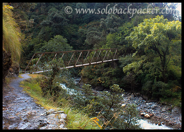 Iron Bridge over Neel Ganga River