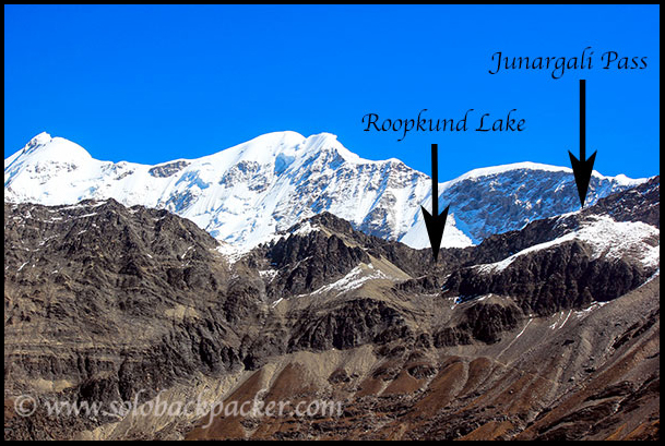 Location of Roopkund Lake and Junargali Pass