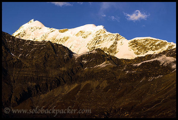 Trishul Peak during the sunset