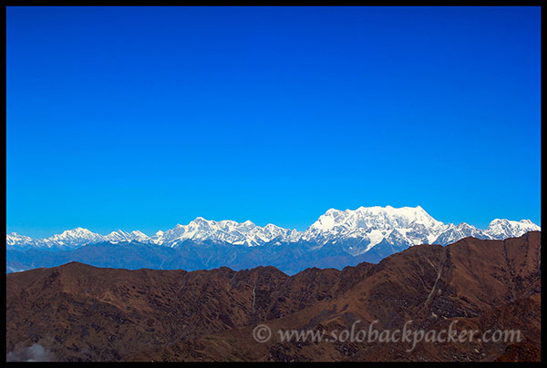 View of Chaukhambha and Adjacent Peaks