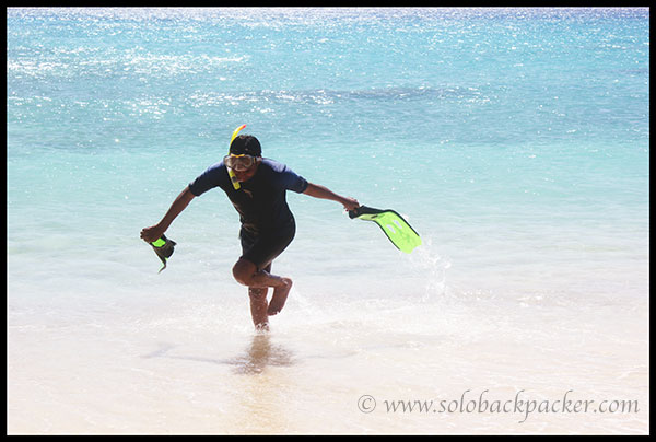 Coming out after the First Snorkeling Session