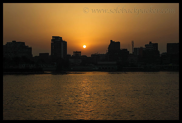 Sunset From Nilometer near Coptic Cairo