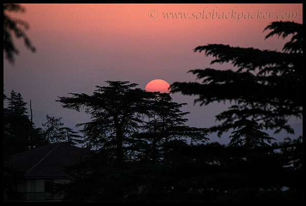 Sunset from Mall Road, Shimla