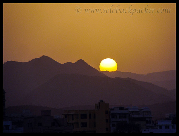 Sunset From a guest house near Lake Pichola, Udaipur