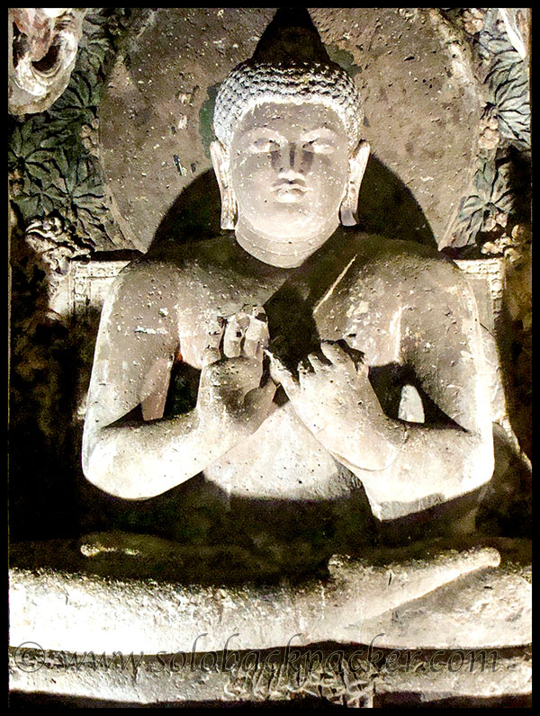 Seated Buddha in Cave 20