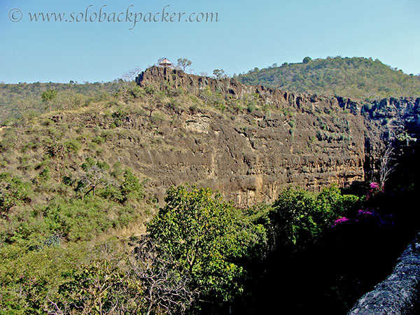 View point in front of the caves