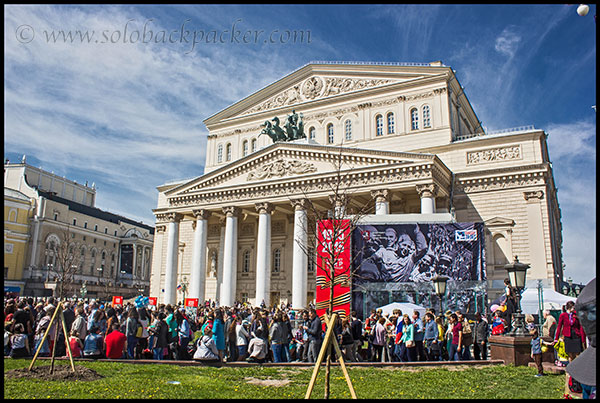 Crowd at Bolshoi Theater