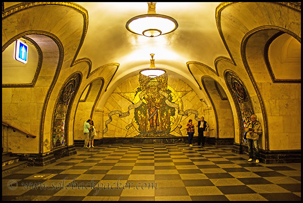 Corridor of Novoslobodskaya Metro Staion
