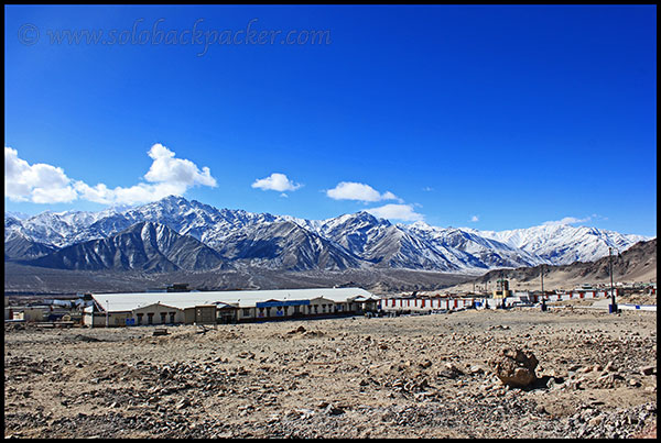 Leh Airport And The Surrounding Mountains