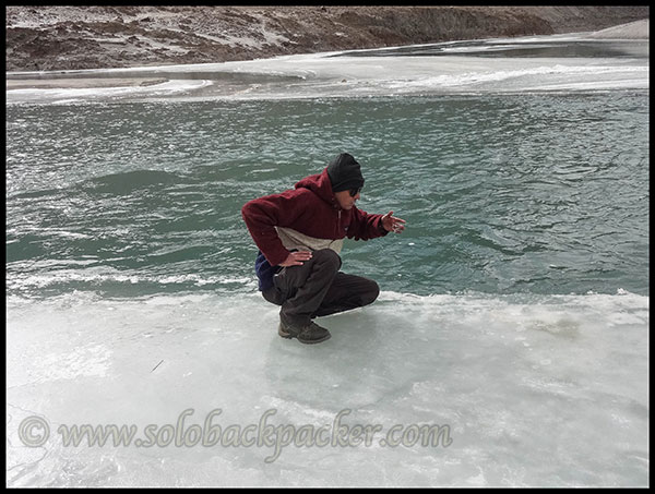 And He Sit Down to Touch The Indus 