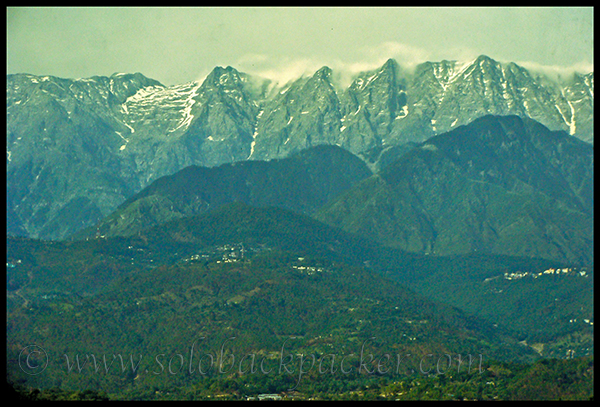 Dharamshala in the lap of Dhauladhar Mountains