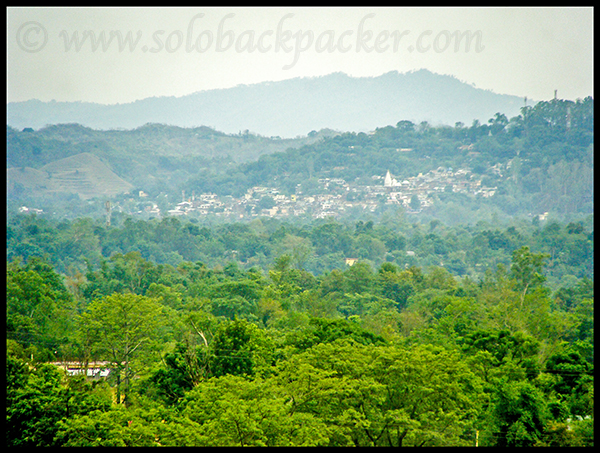 View of Mata Brajeshwari Devi Temple, Kangra from Gaggal