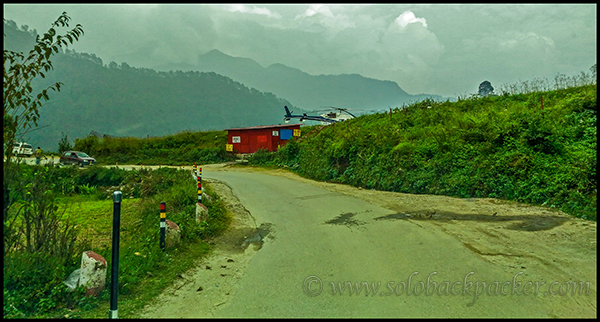 One of the few helipads at Phata