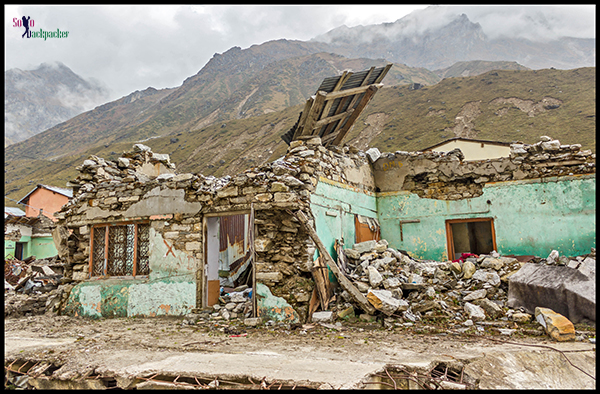 Broken Houses Near Kedarnath Temple