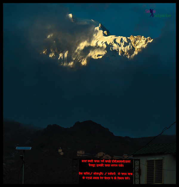 View of The Himalayas in The Evening