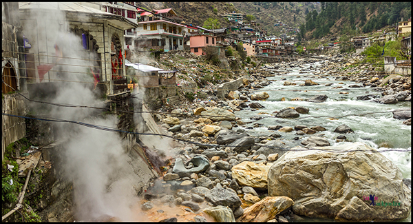 Hot Fumes Rising From The River Bed