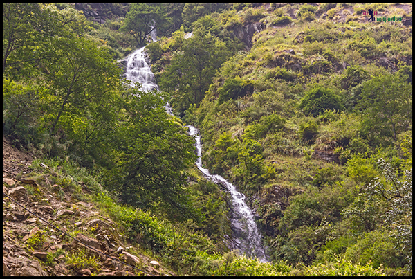 Waterfall Along The Trekking Route 