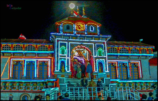 Night View of Badrinath Temple