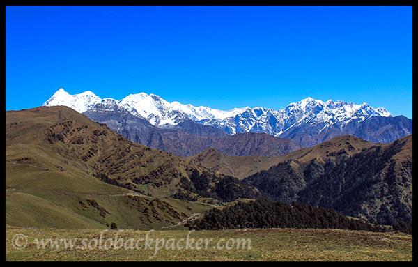 View of Trishul Peak from Ali Bugyal