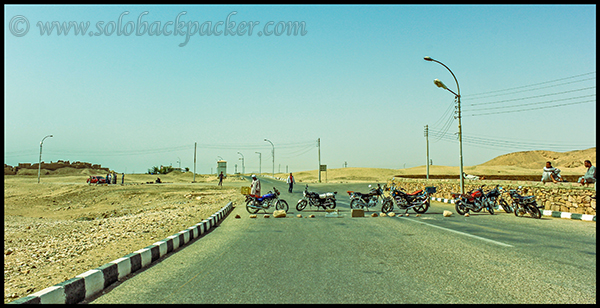 Road Blockage in Luxor