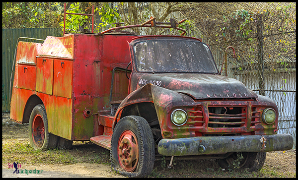 British Era Vehicle Rusting on The Museum Ground