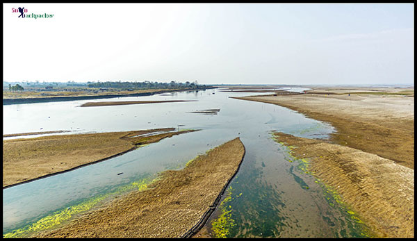 Lohit River During Winter Season from Dhola Sadiya Bridge