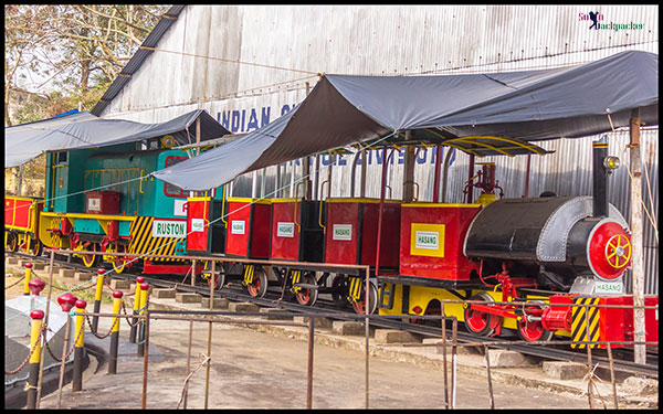 A Steam Locomotive on Display At The Oil Museum