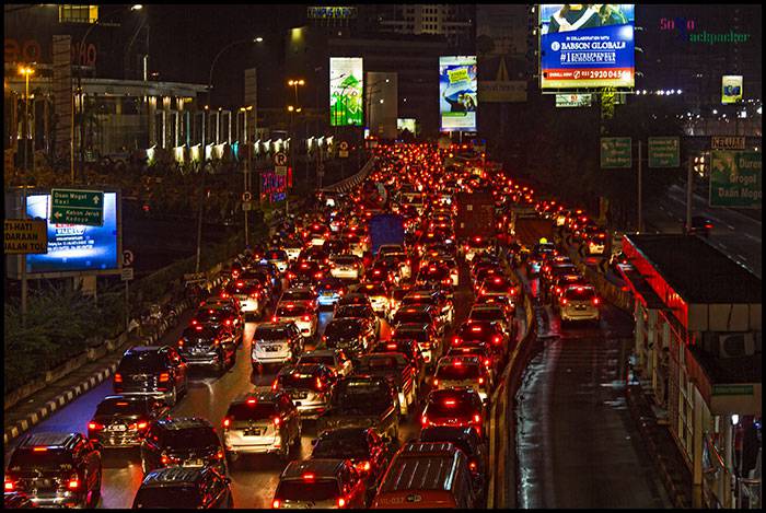 Road Traffic in Jakarta