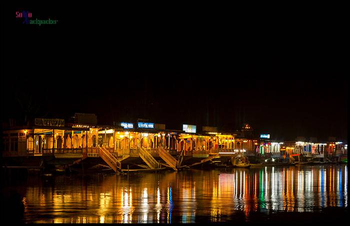 Dal Lake in the night