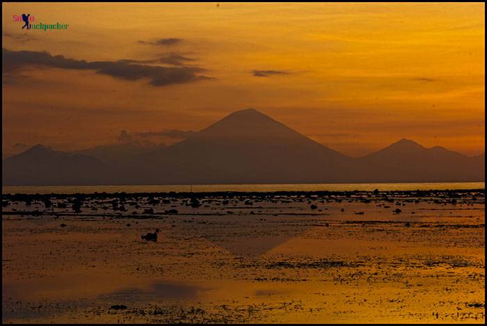 Mount Agung from Gili Trawangan