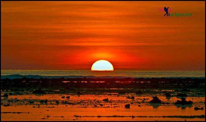 Sunset from Sunset Beach Gili T