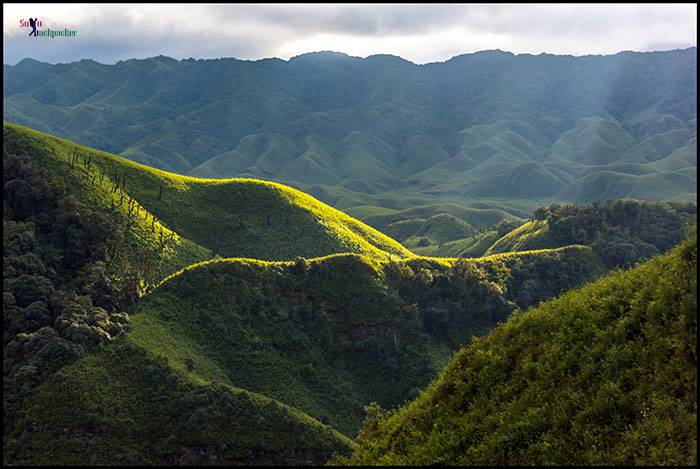 Dzukou Valley: Sunrays Falling Over Valley
