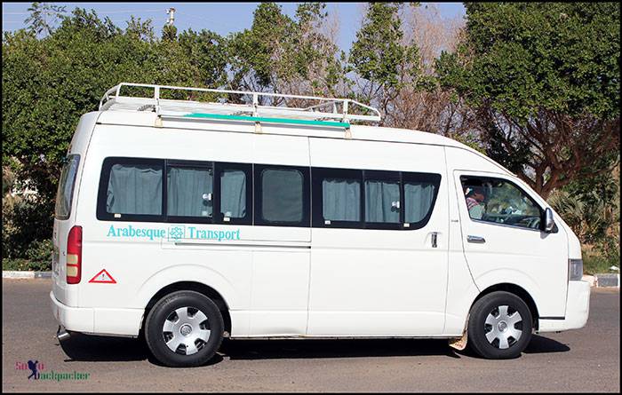 Shared Mini Van to Abu Simbel