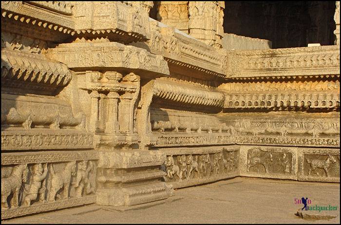 Beautiful carvings at Vittala Temple