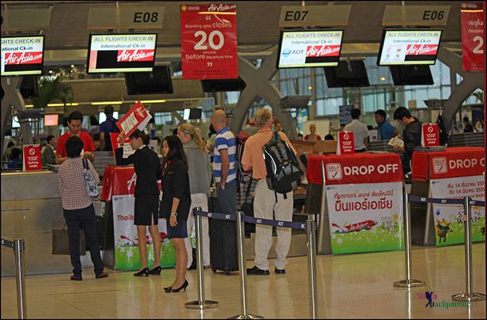 Check-in Counters at Bangkok Airport